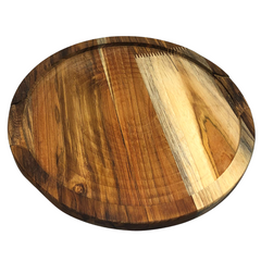 Tabua Suporte Pizza Madeira Teca 30 cm