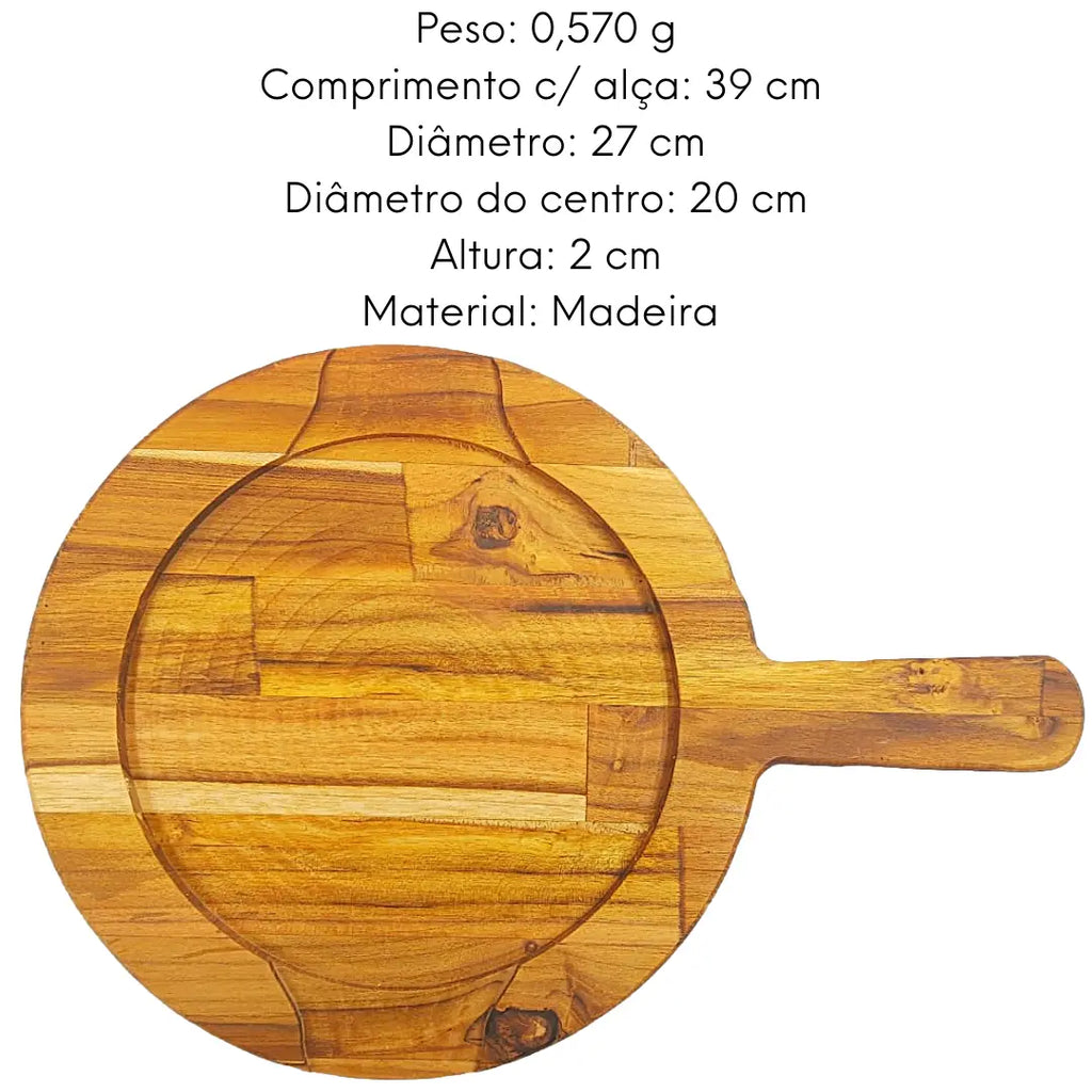 Tabua Redonda C/ Cabo Chapa Redonda A Gourmet