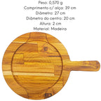 Tabua Redonda C/ Cabo Chapa Redonda A Gourmet