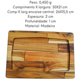 Tabua Chapa Retangular Pequena A Gourmet