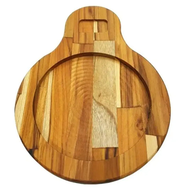 Tabua Madeira Teca Redonda A Gourmet Hover Image