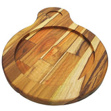Tabua Madeira Teca Chapa Redonda 1 furo A Gourmet