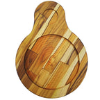 Tabua Madeira Teca Chapa Redonda 1 furo A Gourmet