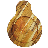 Tabua Madeira Teca Chapa Redonda 1 furo A Gourmet