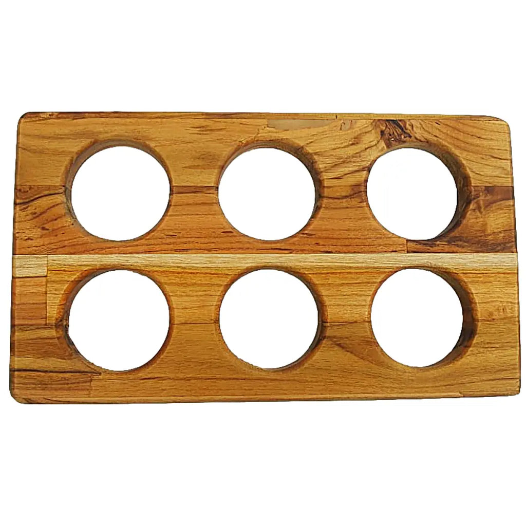 Tabua Madeira Teca Suporte com 8 furos A Gourmet