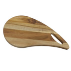 Tabua De Carne Para Churrasco Modelo Gota De Madeira Teca A Gourmet