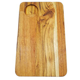 Tabua De Madeira Teca Quadrada De 29 Cm A Gourmet