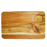 Tabua De Madeira Teca Quadrada De 29 Cm A Gourmet