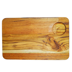 Tabua De Madeira Teca Quadrada De 29 Cm