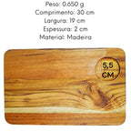 Tabua De Madeira Teca Quadrada De 29 Cm A Gourmet