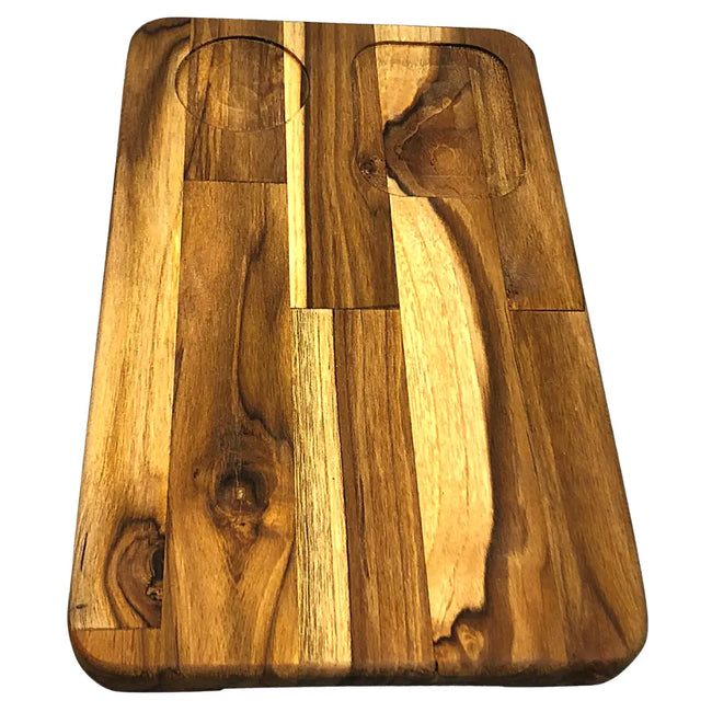 Tabua Para Lanche Porção Retangular Madeira Teca A Gourmet Hover Image