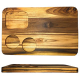 Tabua Madeira Teca Retangular 3 Furo A Gourmet