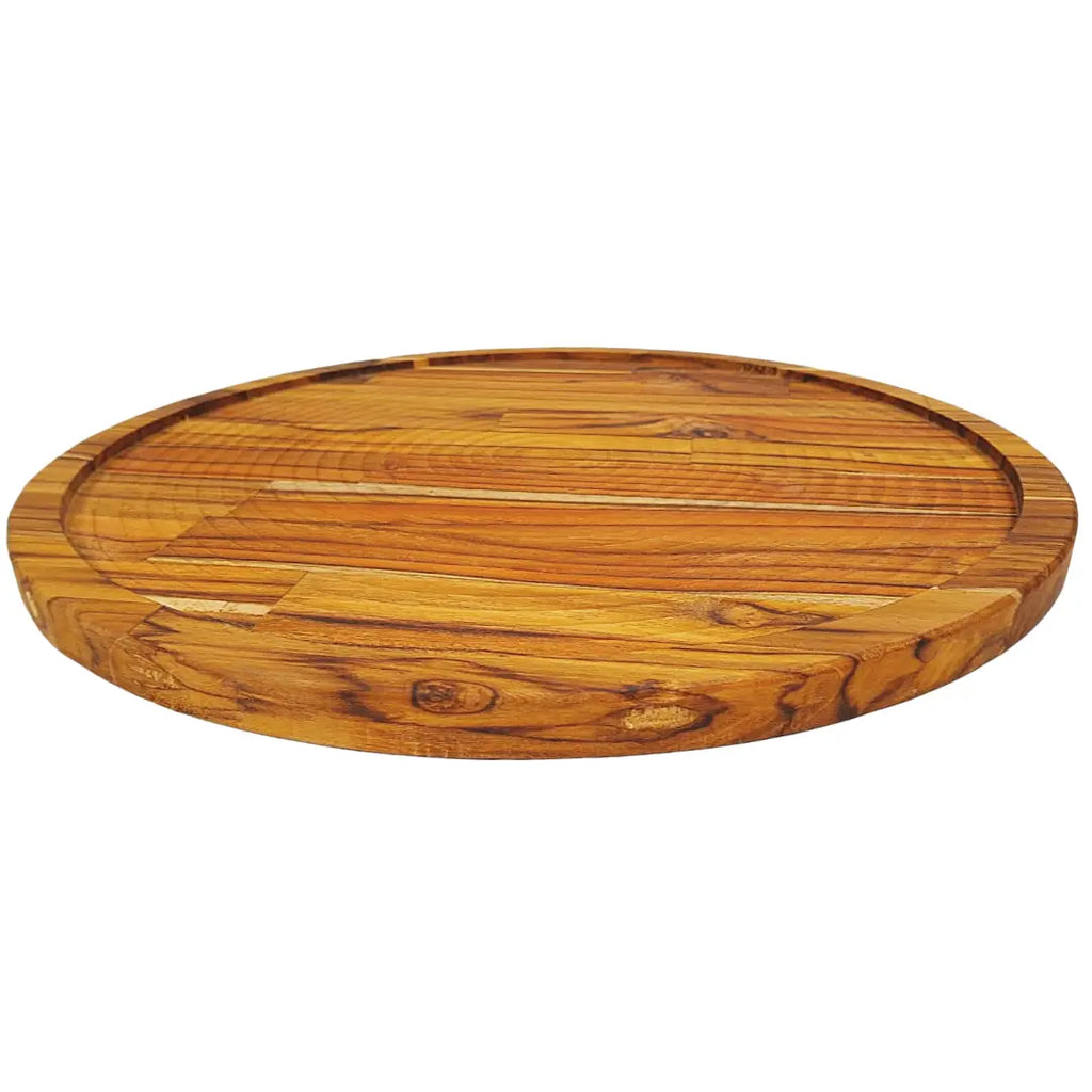 Tabua Suporte Redondo Em Madeira C/ Encaixe 40cm A Gourmet