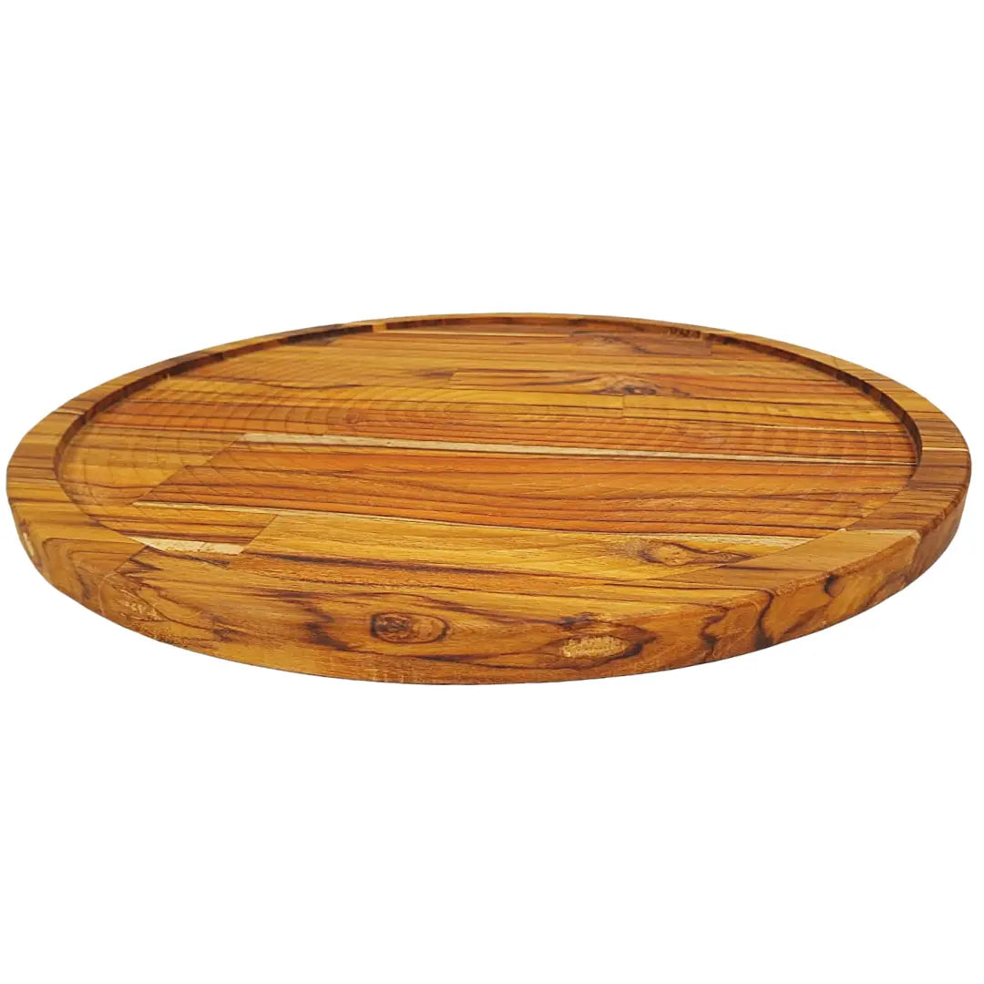 Tabua Suporte Redondo Em Madeira C/ Encaixe 40cm A Gourmet