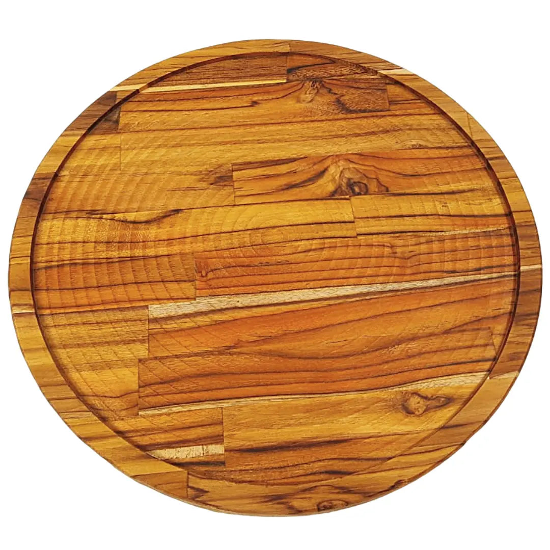 Tabua Suporte Redondo Em Madeira C/ Encaixe 40cm A Gourmet