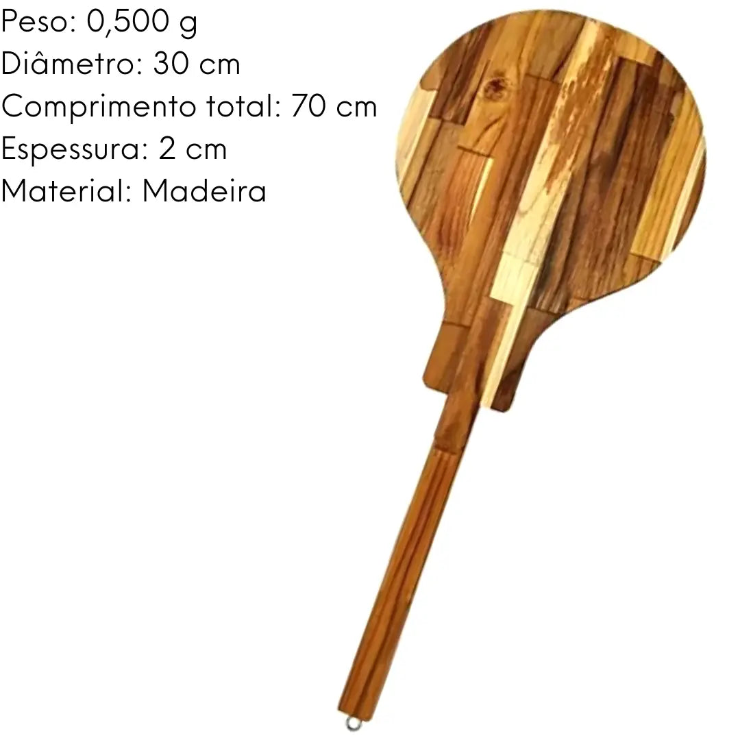 Tabua Pá Madeira Teca 70 cm A Gourmet
