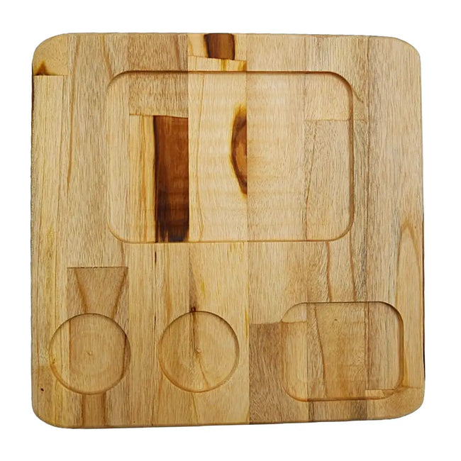 Tabua Madeira Teca Retangular 4 Furo A Gourmet Hover Image