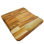 Tabua Madeira Teca Quadrada 4 Furos A Gourmet