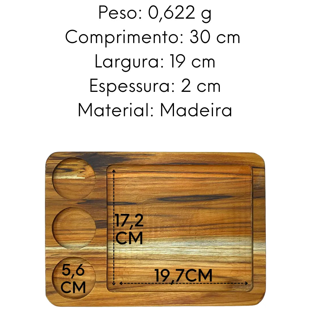 Tabua Porção Pequena 3 Furos A Gourmet