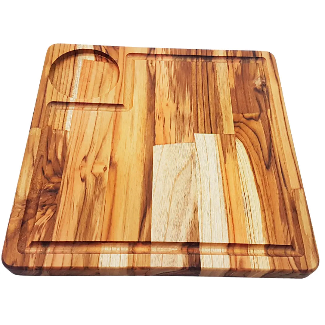 Tabua Madeira Teca Quadrada 1 Furo A Gourmet
