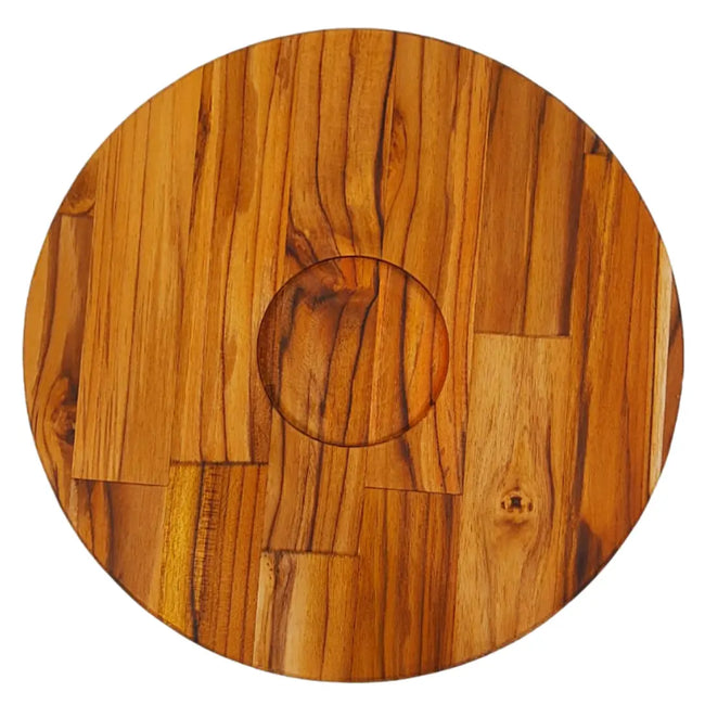 Tabua Redonda Madeira Teca 1 Furo Main Image