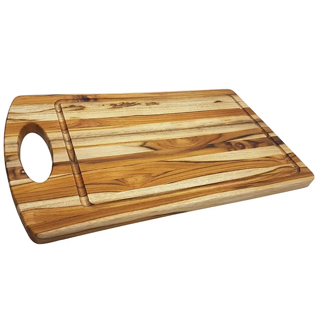 Tabua Retangular Grande Madeira Teca A Gourmet Hover Image