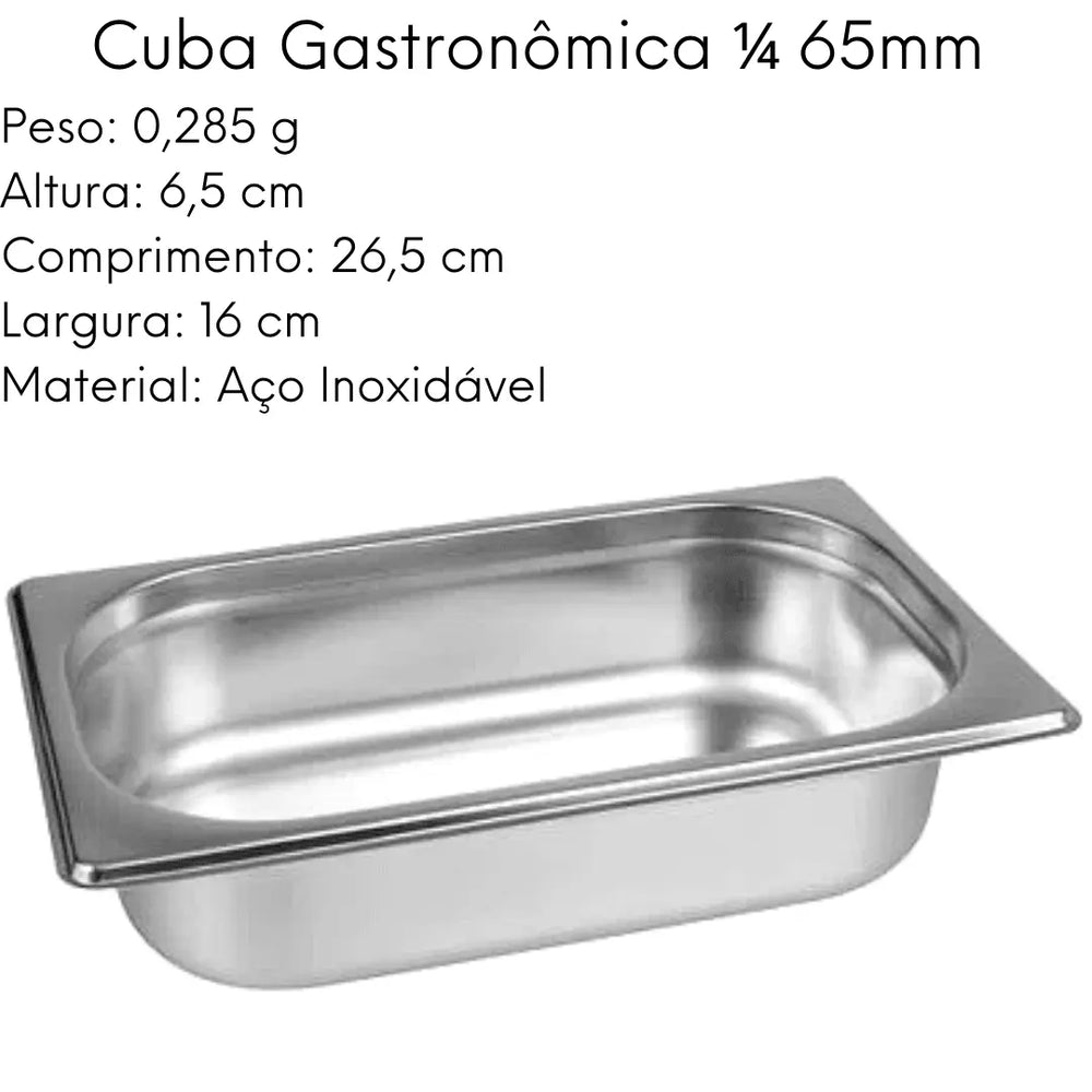 Cuba Gastronômica ¼ 65mm Hercules Inox Buffet Hercules