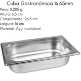 Cuba Gastronômica ¼ 65mm Hercules Inox Buffet