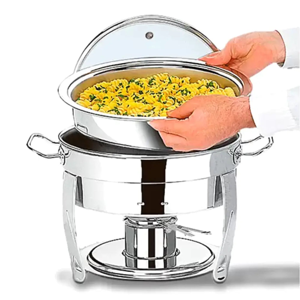 Rechaud Inox C/ Tampa E Fogareiro 5l Hotel GP