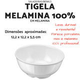 Tigela Melamina Com 250ML Branca Gourmet Mix