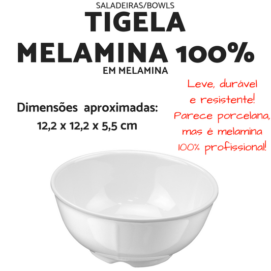 Tigela Melamina Com 250ML Branca