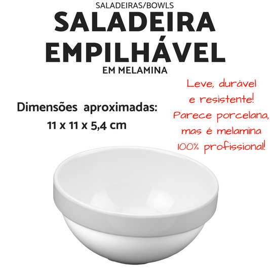 Saladeira Empilhavel Melamina Com 250 ML