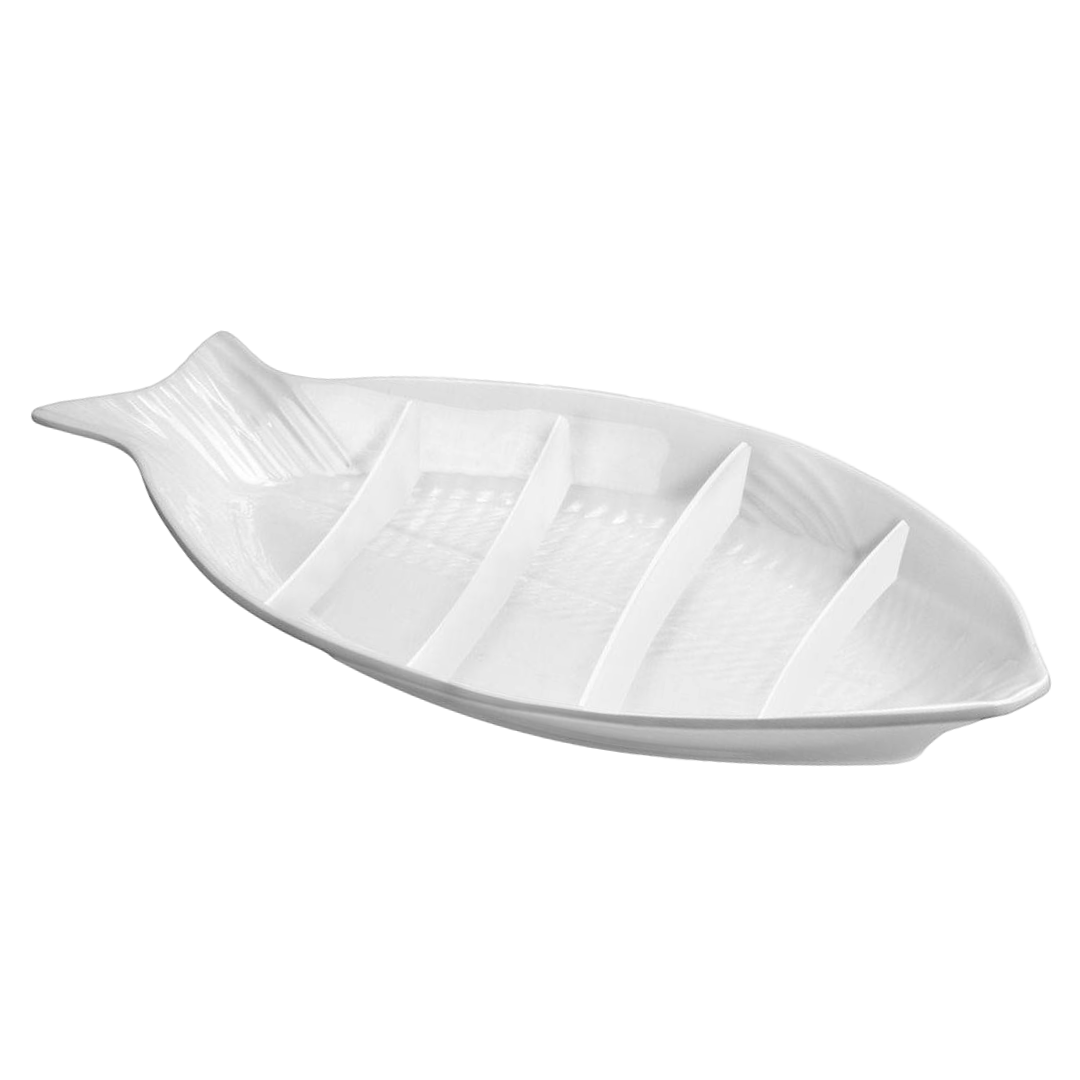 Travessa Melamina Peixe 59 cm Gourmet Mix