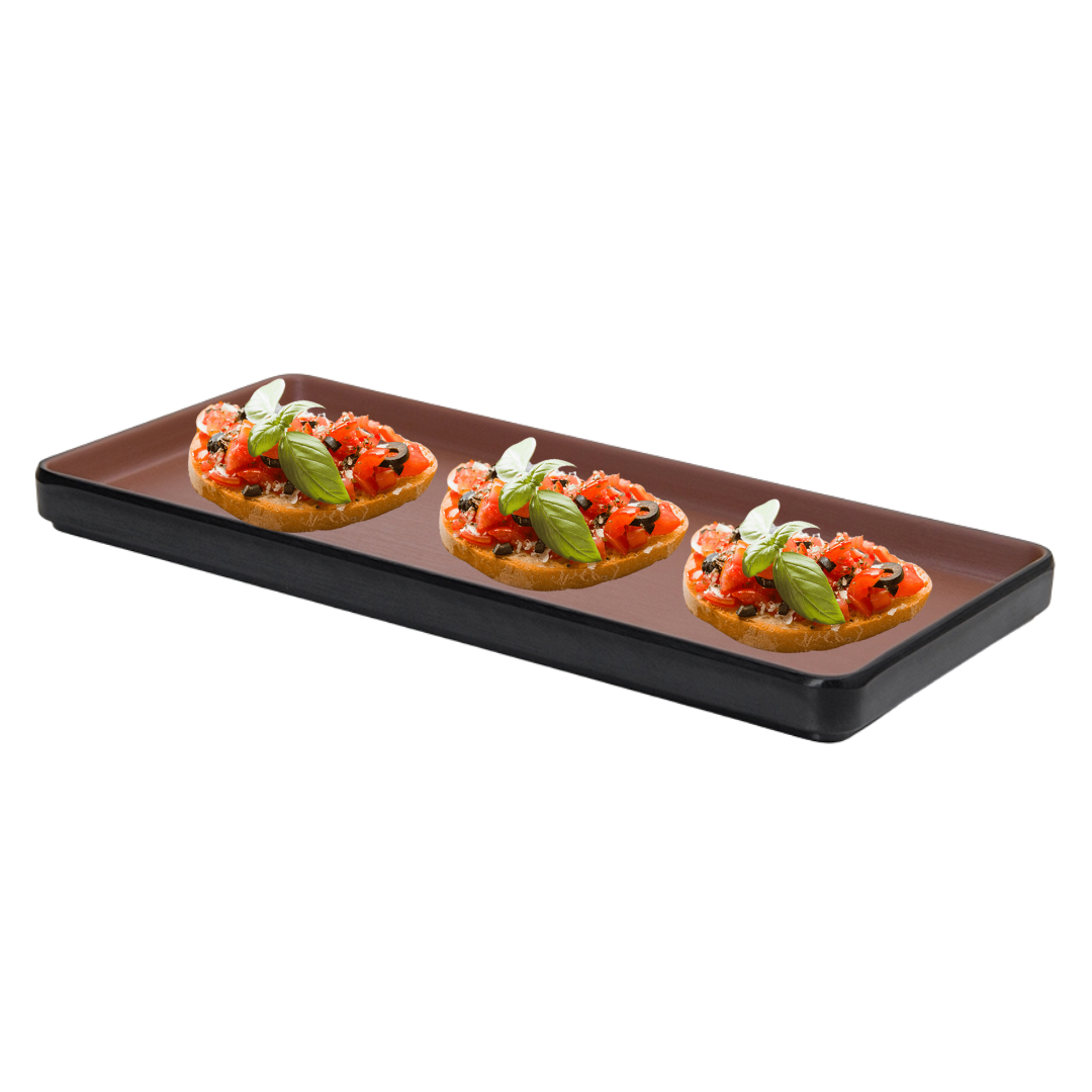Prato Dual Color Terra Cota Melamina Gourmet Mix