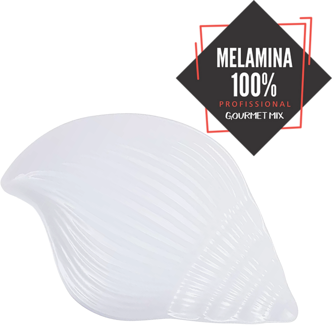 Travessa Concha Rasa Melamina Profissional 40cm Gourmet Mix