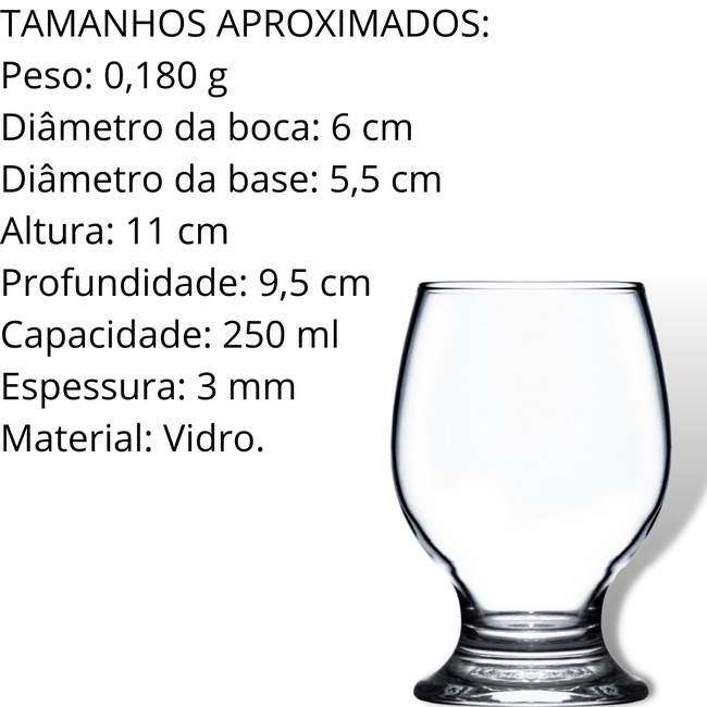Taça Paulista Agua de 250 ML Vidro Main Image