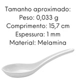 Colheres P/ Finger Food De Melamina Oxford