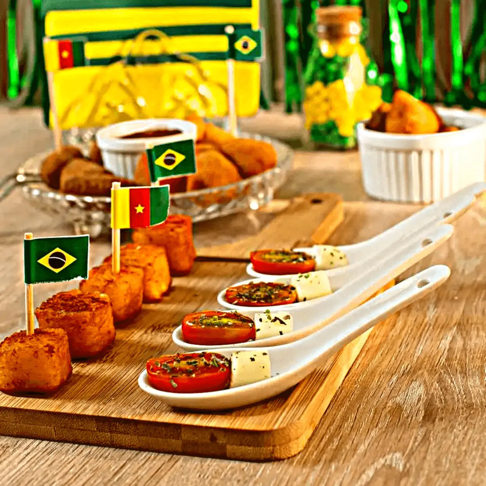 Colheres P/ Finger Food De Melamina Oxford