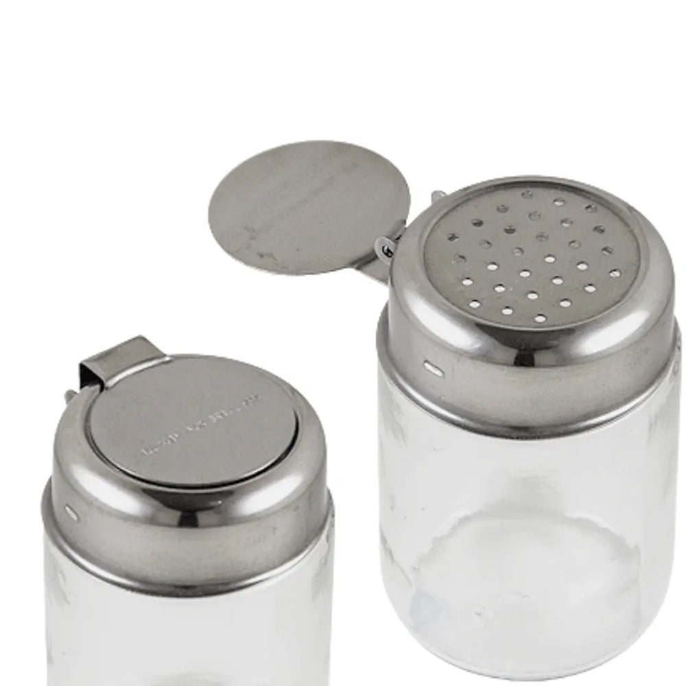 Porta Tempero C/ Tampa Em Aço Inox Alissan