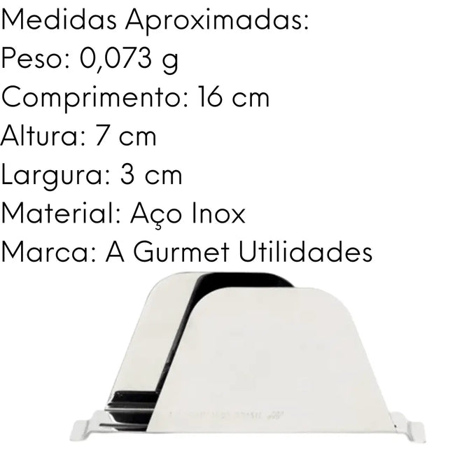 Porta Guardanapo Torre Em Aço Inox Fácil Manuseio Main Image