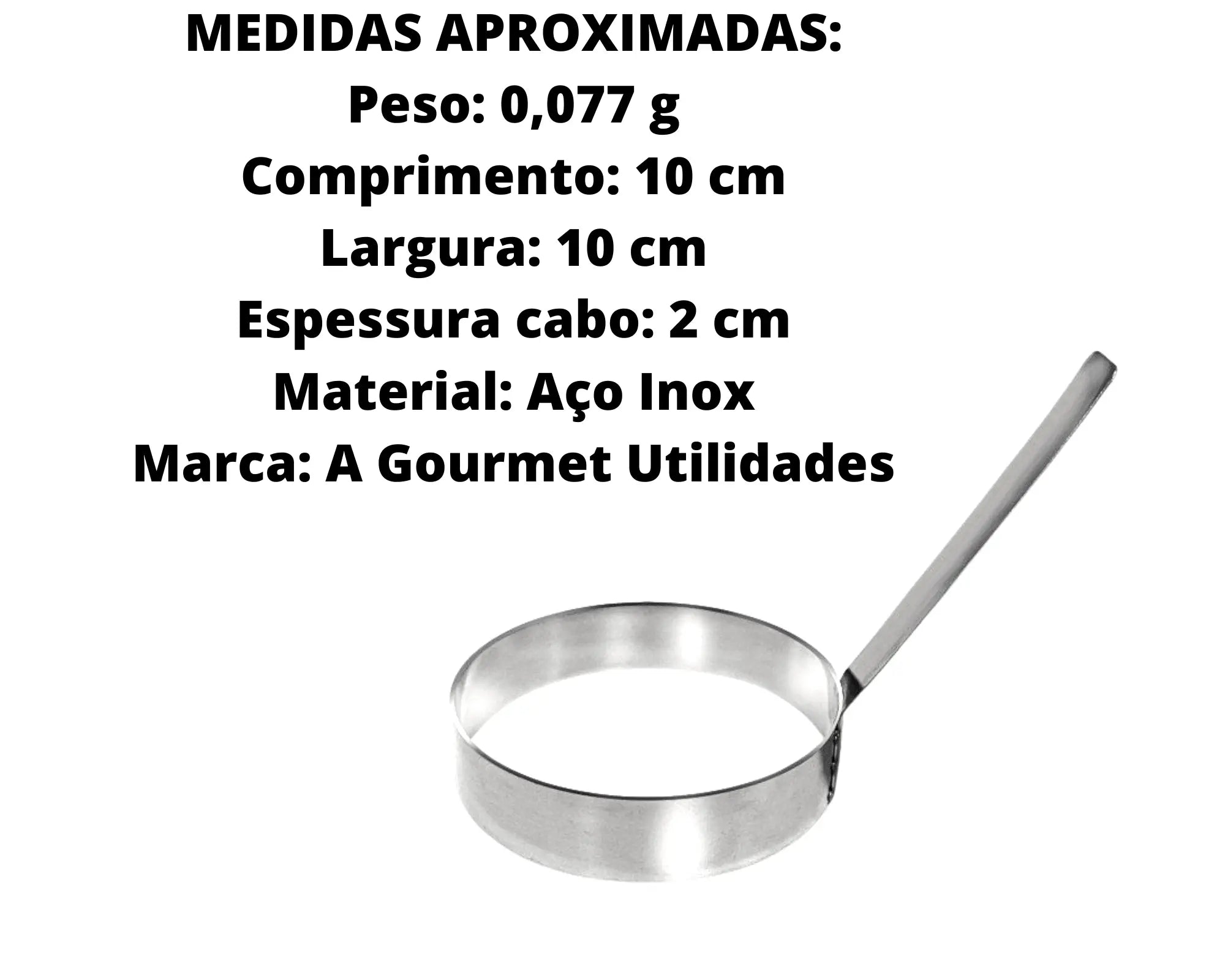 Aro Modelador Inox D/Ovo Alissan