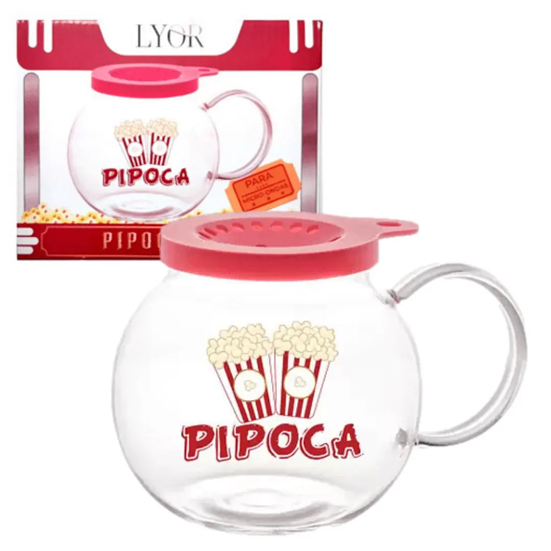 Pipoqueira P/ Micro-ondas 1,8l Vidro Lyor