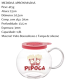 Pipoqueira P/ Micro-ondas 1,8l Vidro