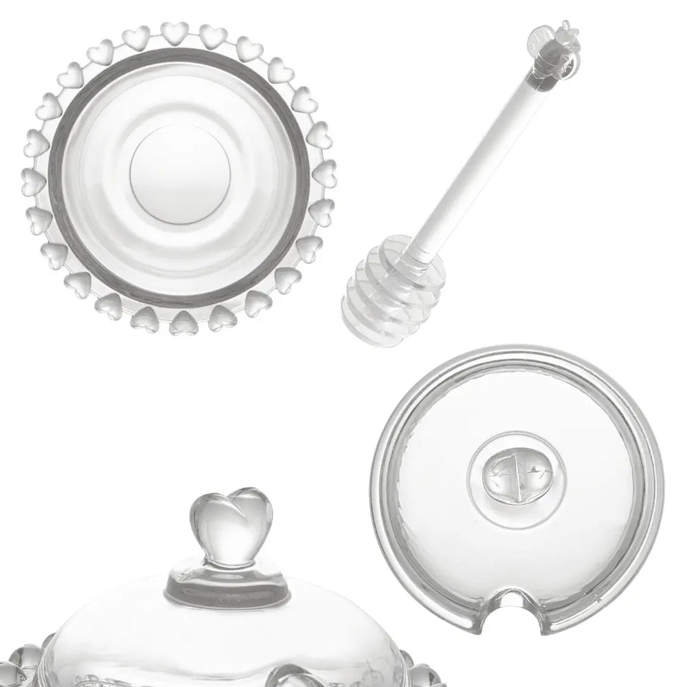 Meleira Coração Lyor C/ Pegador Abelha Lyor