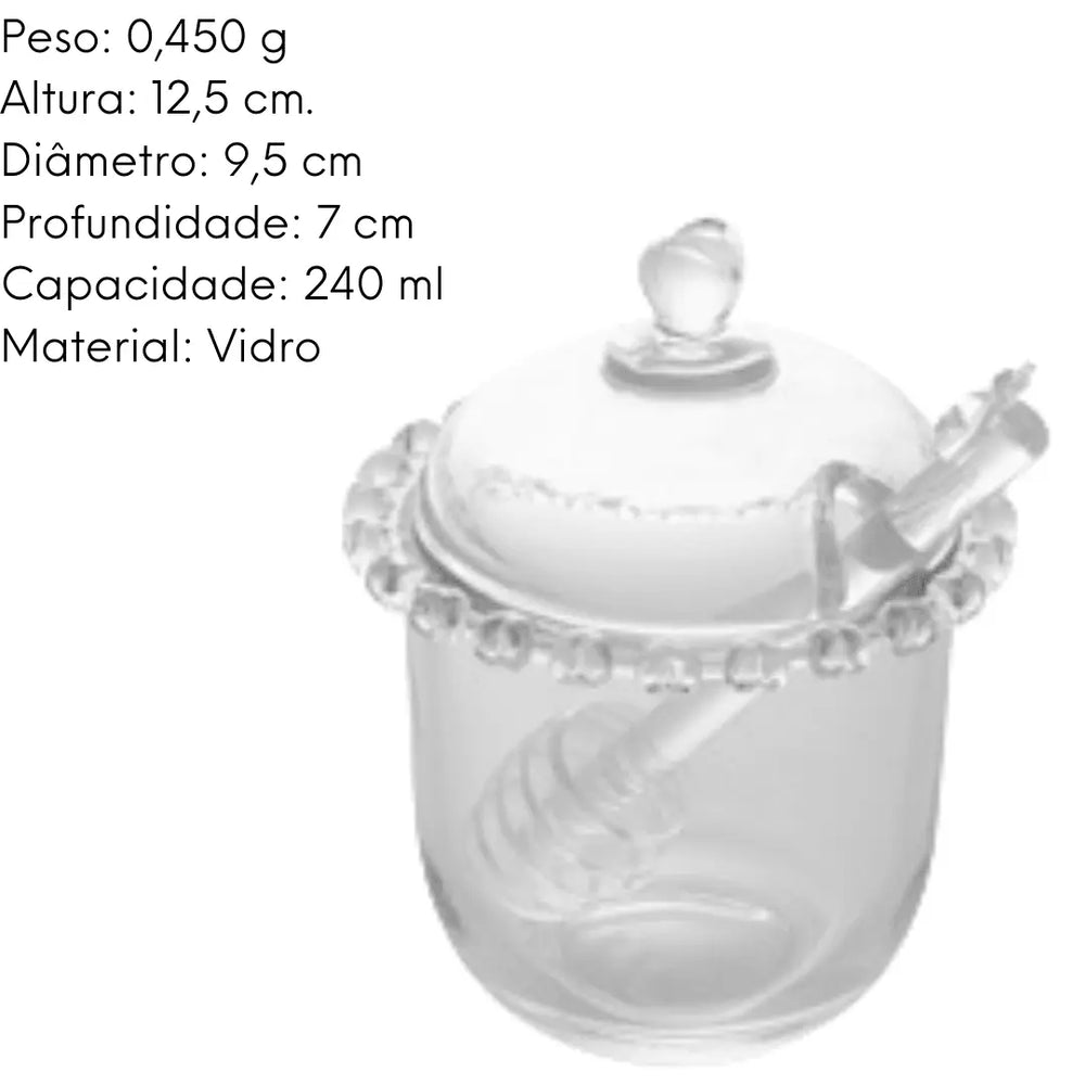 Meleira Coração Lyor C/ Pegador Abelha Lyor