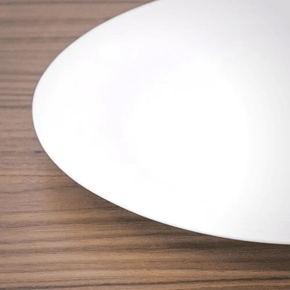 Prato Raso De Vidro Opalino Diwali Branco Lyor