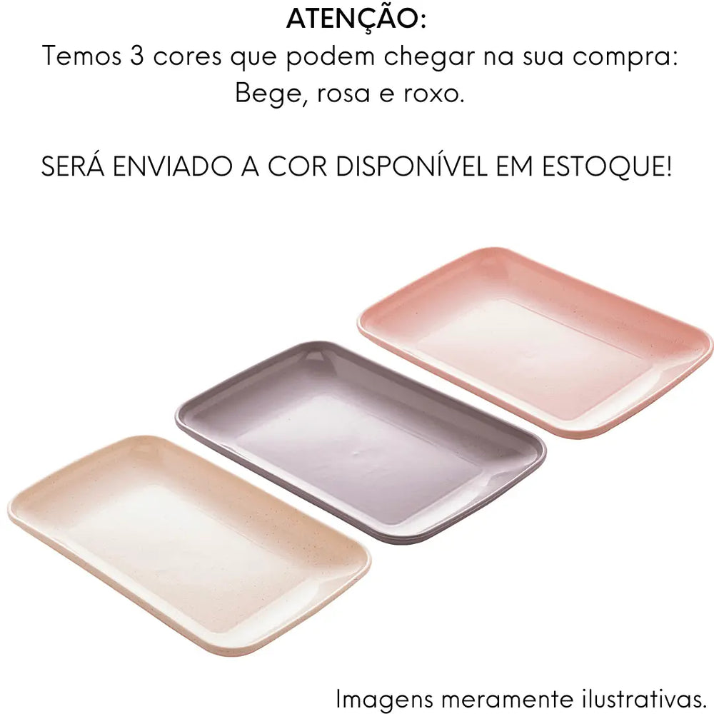 Travessa Bambu Lines Sortida Pratinho Retangular Lyor