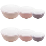 Conjunto 3 Bowls C/ Tampa Bambu Ecológico Cores Sortidas Lyor