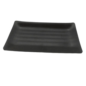 Travessa Retangular Melanina 25 Cm Preto Tóquio Lyor