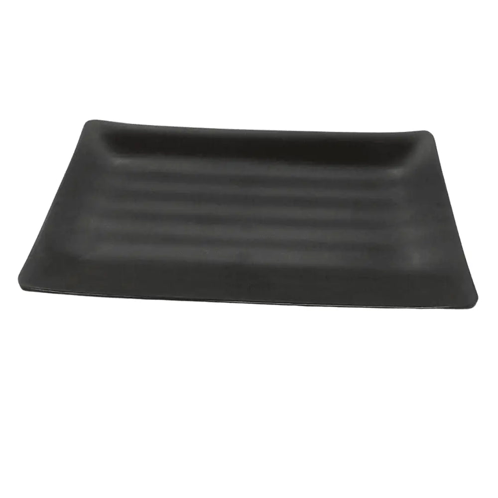 Travessa Retangular Melanina 25 Cm Preto Tóquio Lyor
